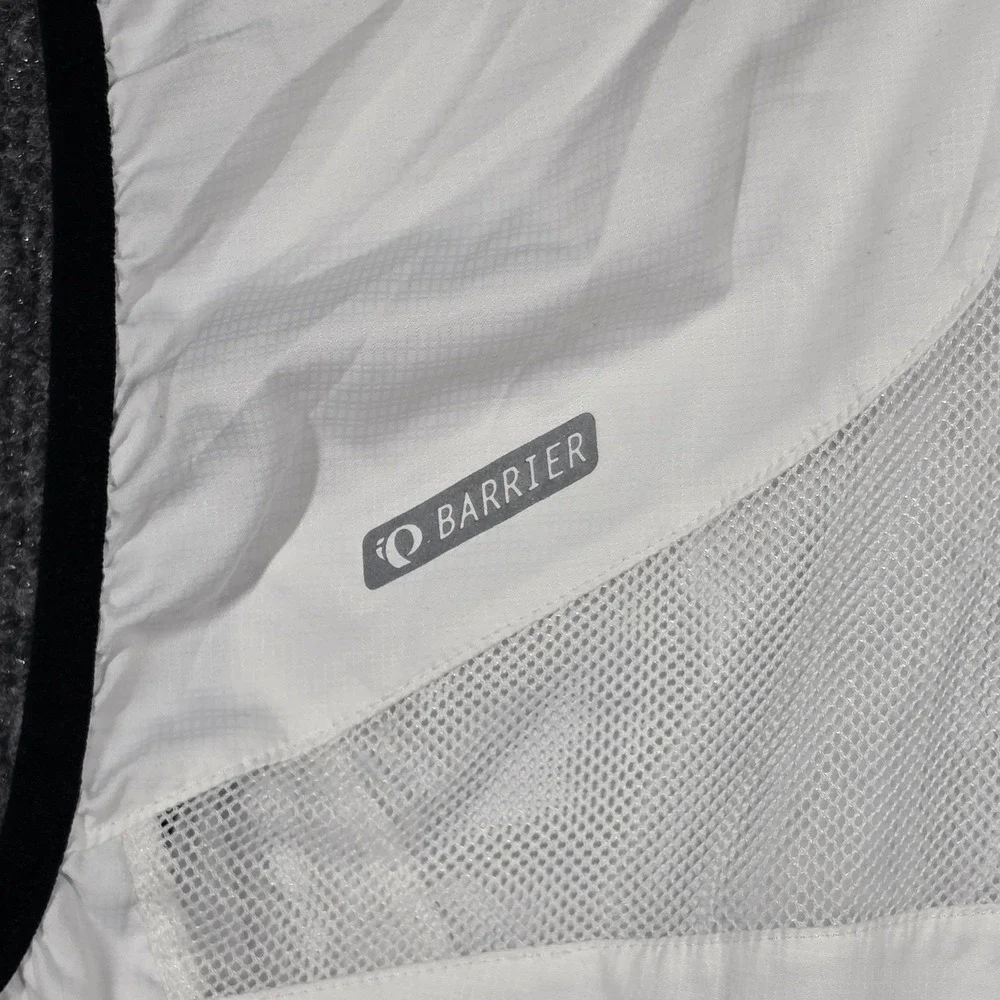 Pearl Izumi Vest Mems Medium Elite Barrier Cycling White Reflective Wind Gilet